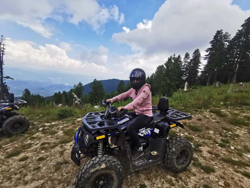 Bansko: Guided ATV Adventure - Following the guide into the mountains