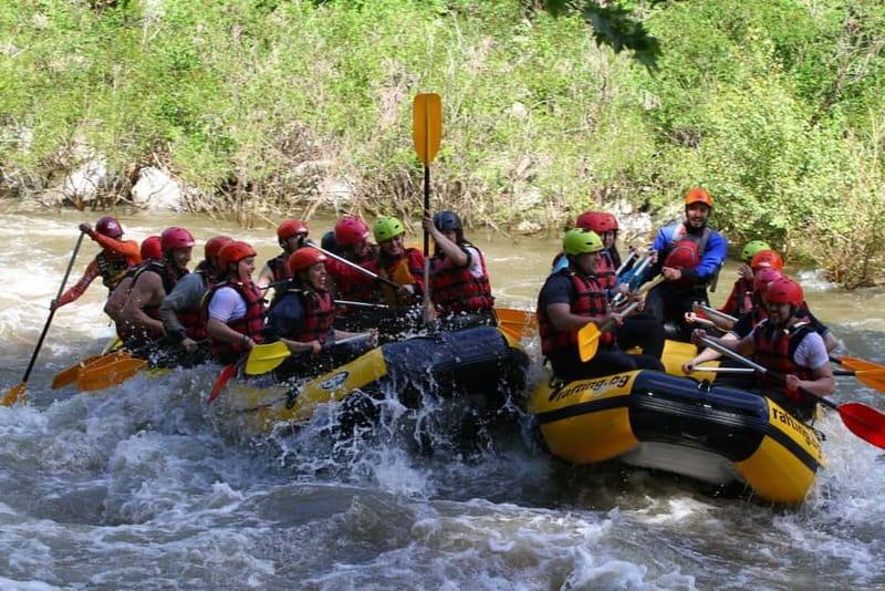 Blagoevgrad: Rafting on Struma River - The rafting base near the gas station