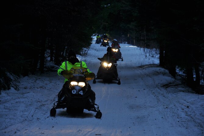 Borovets Ultimate Snowmobile Experience - Learning the machine before the forest ride