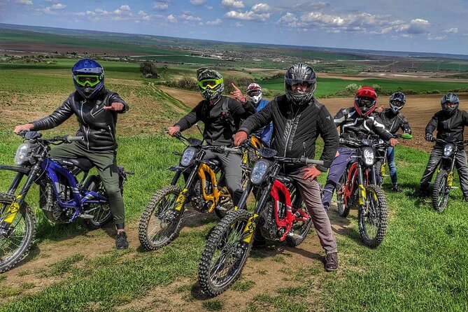 E-Motorcycle Tour in Old Rock Monastery and Old Roman Fortress - Through fields, forest, dirt, and rocks