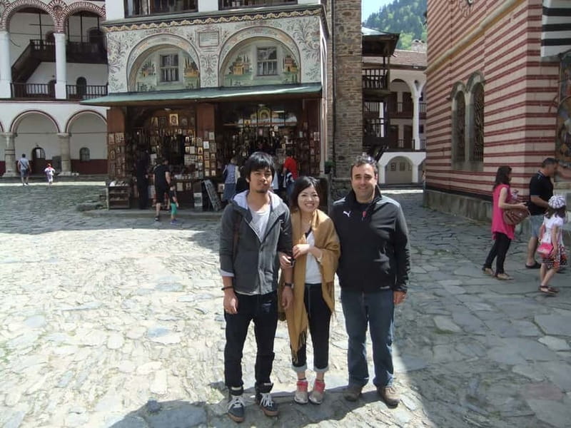 From Sofia: Full-Day Tour to Rila Monastery with Options - Entering Rila Monastery after the mountain drive