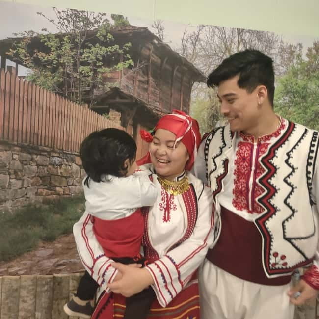 Photos with traditional costumes in Sofia - Feeling The Fabrics And Finishing The Look
