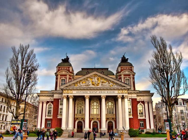 Sofia Afternoon Walking Tour with Wine and Food Tasting - Ivan Vazov National Theater and its garden