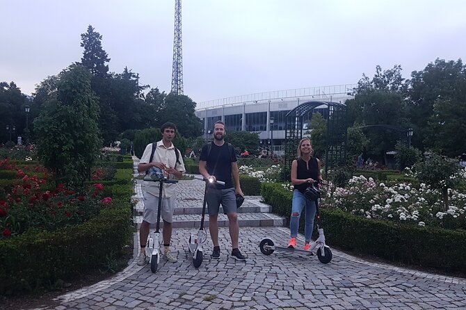 Sofia on an Electric Scooter - Guided Tour - Eagle’s Bridge and the road into Borisova Gradina
