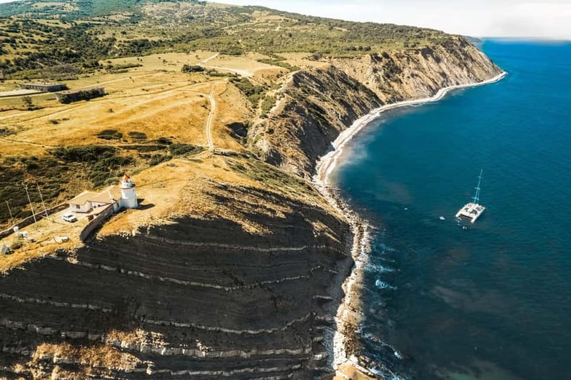 Sunny Beach, Bulgaria: Half-Day Black Sea Catamaran Cruise - From Sunny Beach to the harbor by red double-decker bus