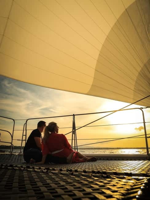 Sunny Beach: Sunset Catamaran Cruise with Dinner & Prosecco - Sailing past Old Nessebar before sunset
