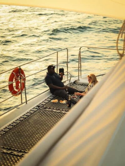 Sunset Catamaran Cruise with Dinner & Prosecco